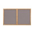 United Visual Products Triple Door Indoor Enclosed Easy Tack Bo UV333EZ-BLACK-SATIN